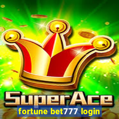 fortune bet777 login