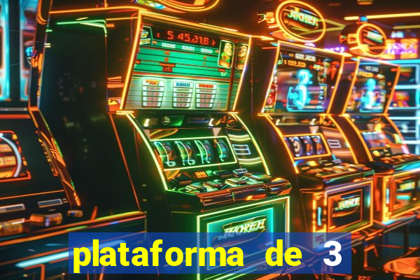 plataforma de 3 reais jogo