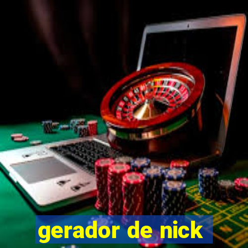 gerador de nick