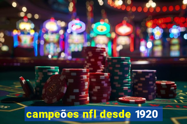 campeões nfl desde 1920