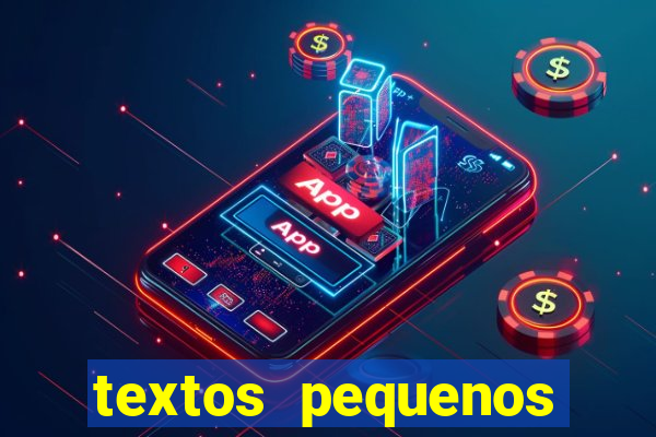 textos pequenos para alfabetizar